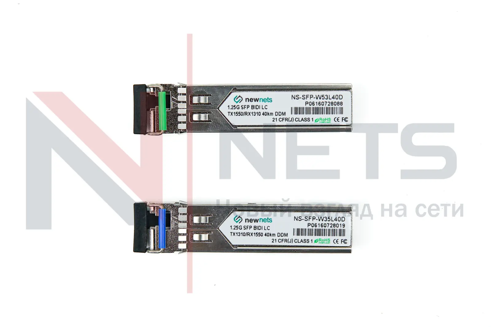 Оптический трансивер NS-SFP-1.25G-W53L40D, 1.25G Tx/Rx: 1550/1310nm 40km LC, DDM