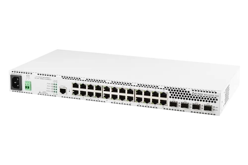 Старт производства MES2420B-24D – мультигигабитного коммутатора доступа с возможностью резервирования питания