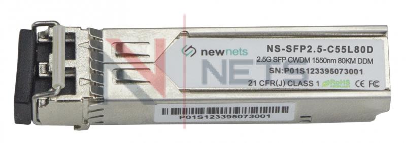 Оптический трансивер NS-SFP 2.5G CWDM, длина волны 1550nm, дальность 80km, LC, DDM