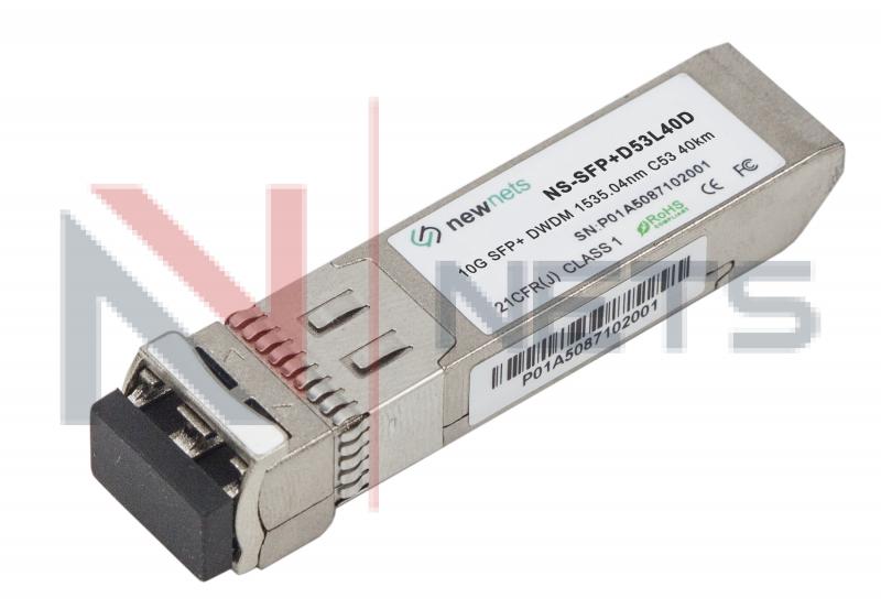 Оптический трансивер NS-SFP+ 10G DWDM, 53 канал, длина волны 1535.04nm, дальность 40km, LC, DDM