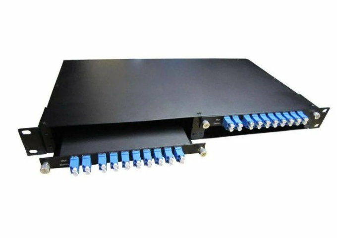Оптический мультиплексор CWDM 1x4 длины волн 1510-1570-1610nm (LC/UPC), COM (LC/UPC), 1/4 LGX