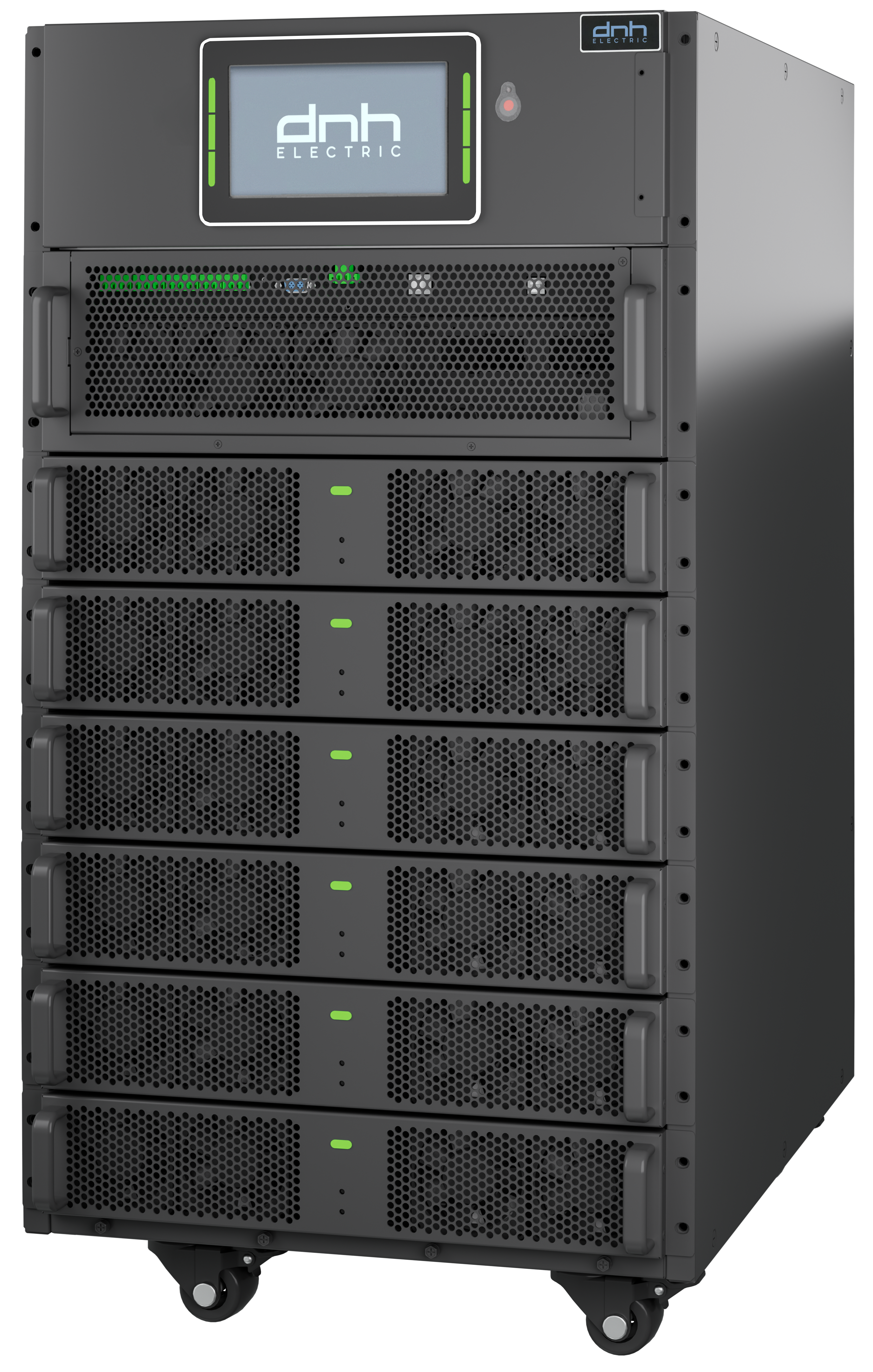 Силовой шкаф модульного ИБП DRM09015, 90 кВА/90 кВт, 3:3ф, Rack Tower, 6 силовых модулей 15 кВА