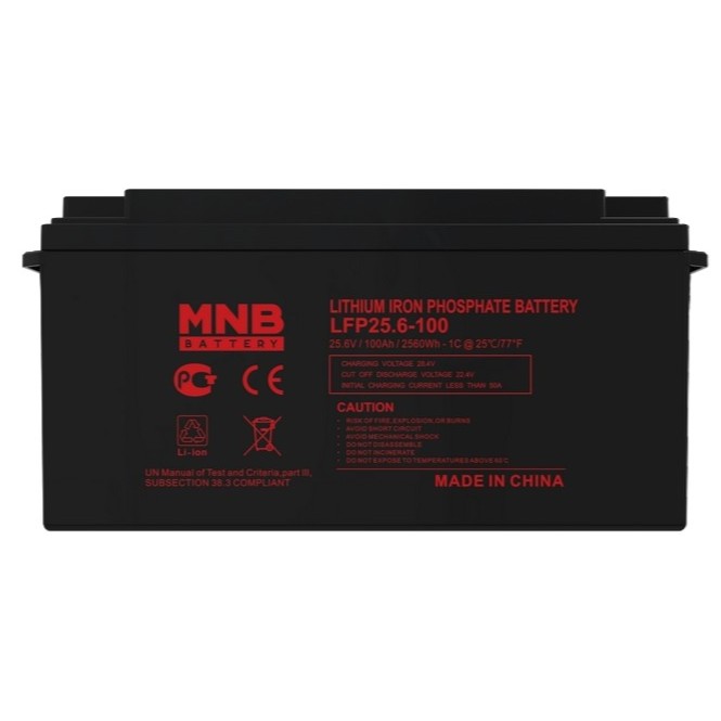 Аккумулятор MNB LFP-25,6-100,  25.2 В, 100 Ач, LiFePO4 с BMS