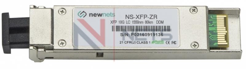 Оптический трансивер NS-XFP-10G-ZR80D, дальность до 80km, длина волны 1550nm, LC, DDM