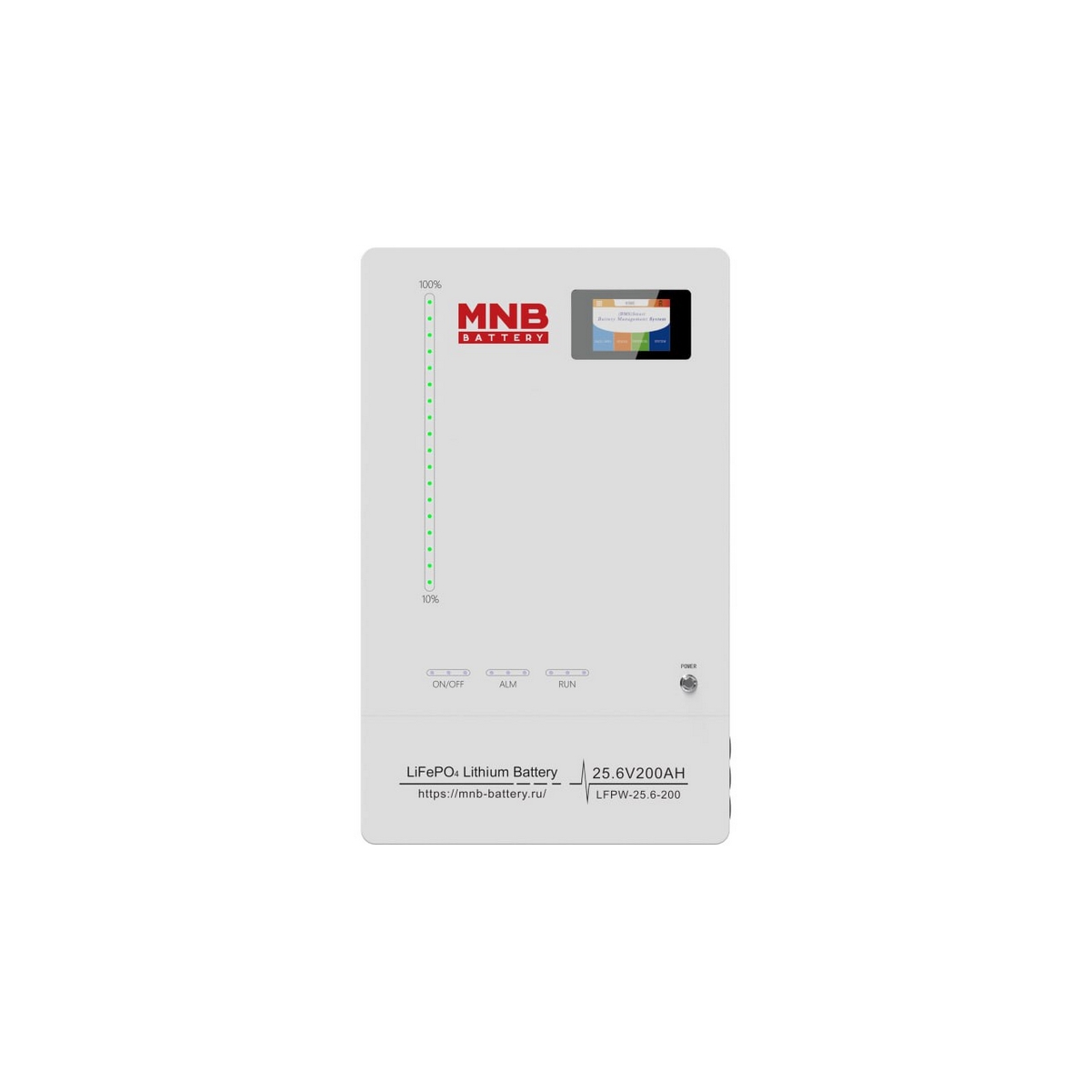Аккумулятор MNB LFPW-25,6-200, 25.6 В, 200 Ач, LCD Touch, LiFePO4 с BMS