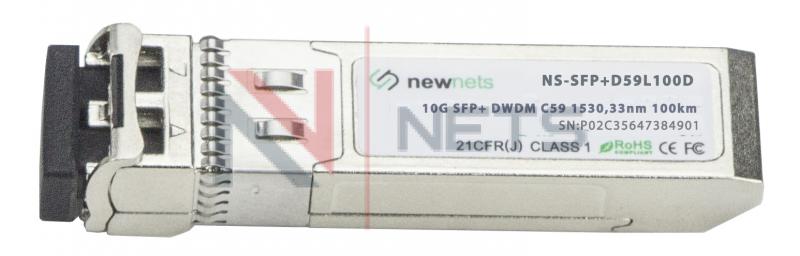 Оптический трансивер NS-SFP+ 10G DWDM, 59 канал, длина волны 1530.33nm, дальность 100km, LC, DDM