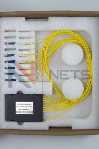 Оптический мультиплексор CWDM 1x8 длины волн 1310-1450nm, (LC/UPC), COM (LC/UPC), ABS Box