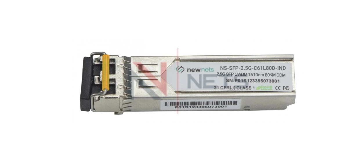 Оптический трансивер NS-SFP 2.5G CWDM, длина волны 1610nm, дальность 80km, LC, DDM (Industrial)