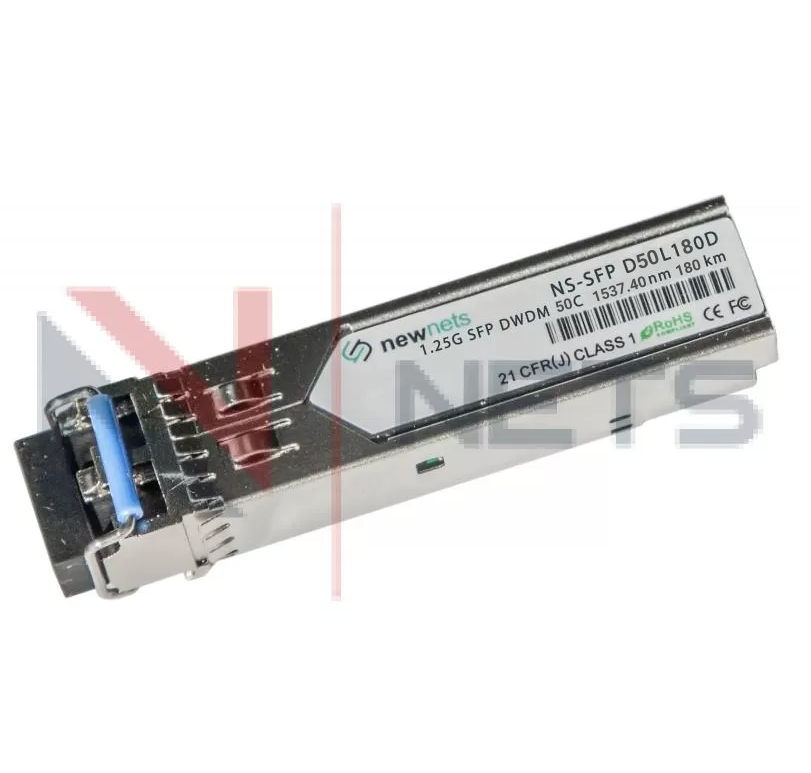 Оптический трансивер NS-SFP 1,25G DWDM, 50 канал, длина волны 1537.40nm, 180km (40dB), LC, DDM