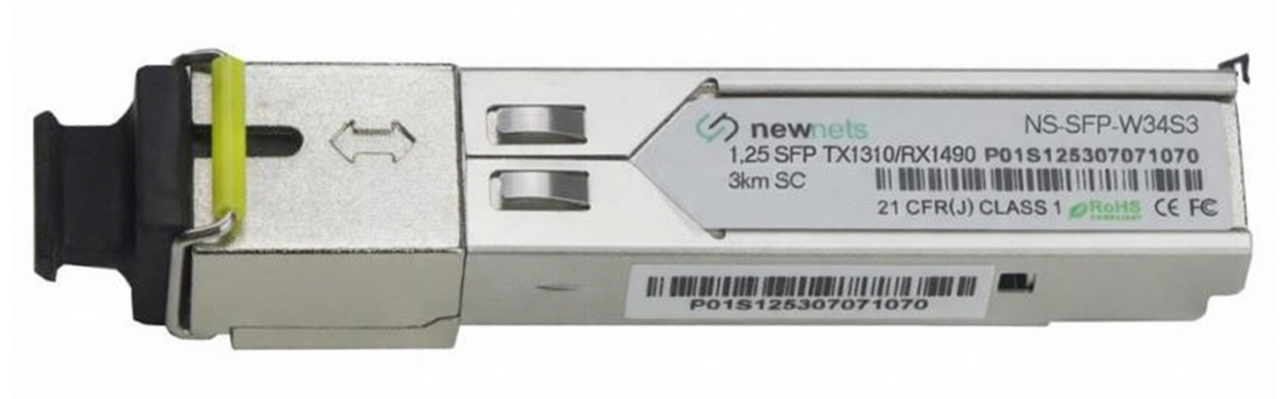 Оптический трансивер NS-SFP-1.25G-W34S3, 1.25G Tx/Rx: 1310/1490nm 3km SC