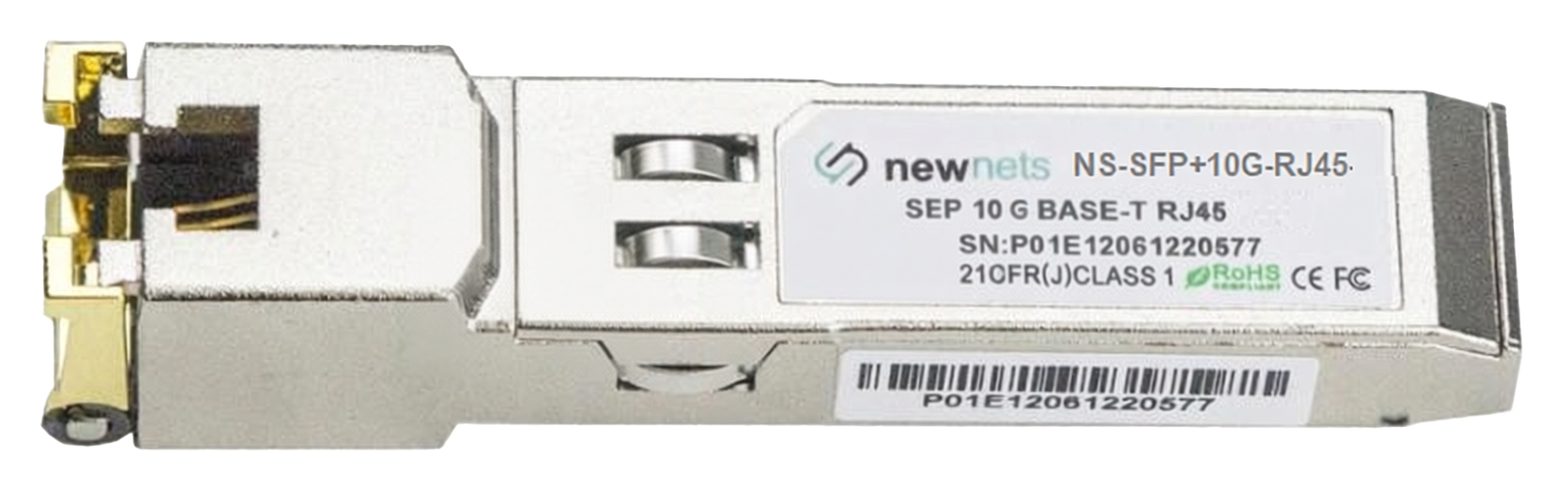 Медный трансивер NS-SFP+10G Base-T, RJ-45, 20m