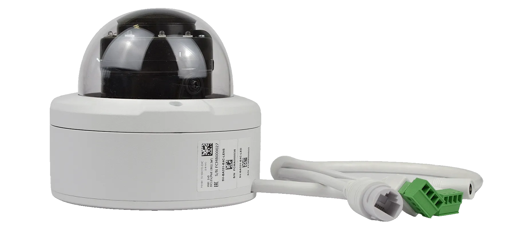 Проводная IP-камера SV-BA331-E4C с антивандальным купольным корпусом
