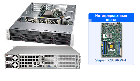 Платформа SuperMicro SYS-5028R-WR 3.5" SAS/SATA 1G 2P