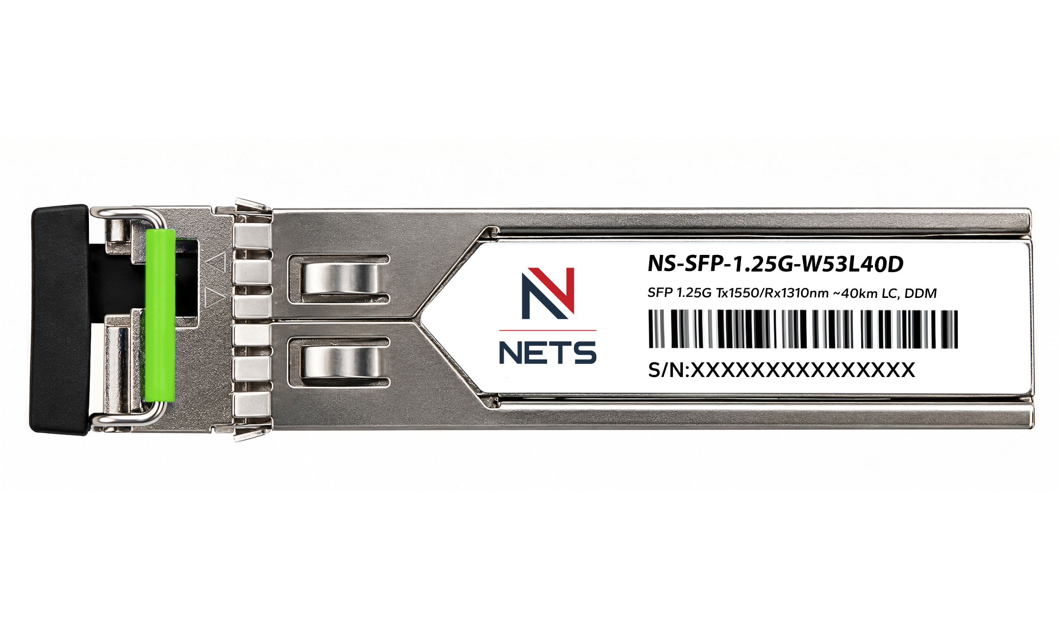 Оптический трансивер NS-SFP-1.25G-W53L40D, 1.25G Tx/Rx: 1550/1310nm 40km LC, DDM