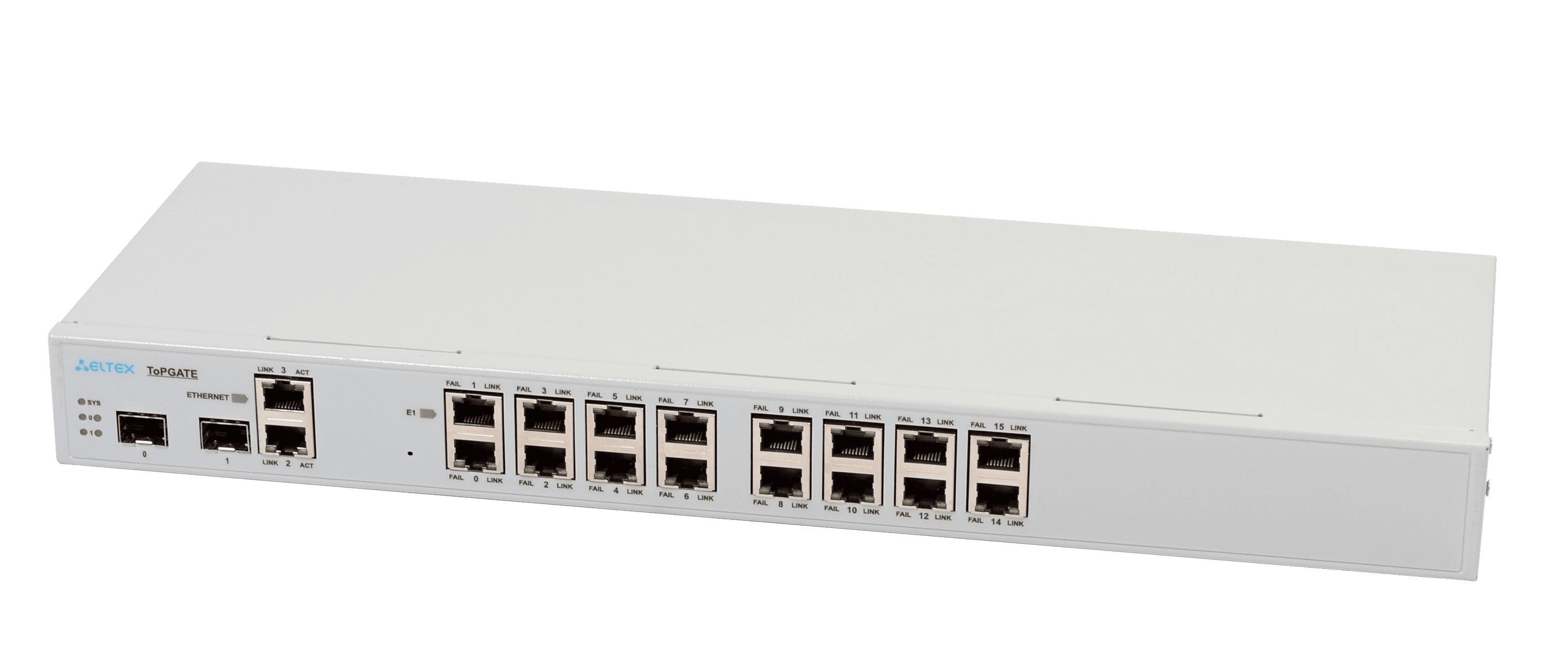 Оптический мультиплексор, 16 Е1+1 Gb Ethernet, 2 шасси под  SFP, 1U