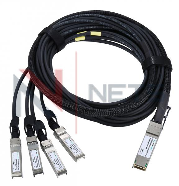 Оптический трансивер NS-QSFP-40G-4хSFP+SR-DAC-A5, соединительный шнур DAC 5m