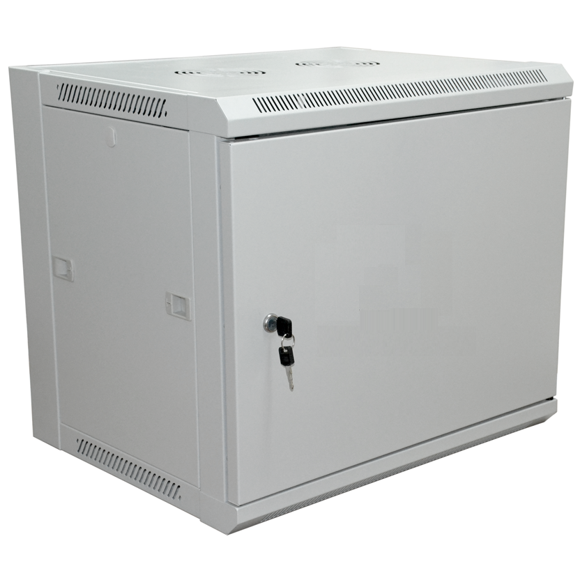 19'' Настенный телекоммуникационный шкаф NTSS ПРЕМИУМ 6U 600x450x370 мм, NTSS-W6U6045FD, RAL 7035