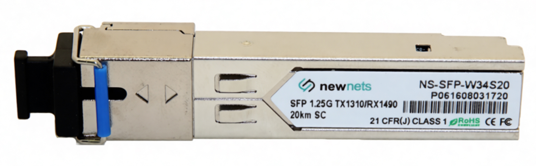 Оптический трансивер NS-SFP-1.25G-W34S20, 1.25G Tx/Rx: 1310/1490nm 20km SC