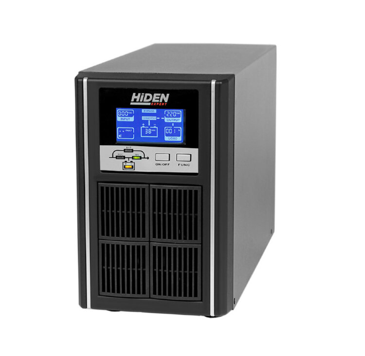 ИБП HIDEN EXPERT UDC9201H-36, внешние акб= 36В (3 АКБ), ЗУ 10A, 1 kVA/0,9 kW (PF=0,9)