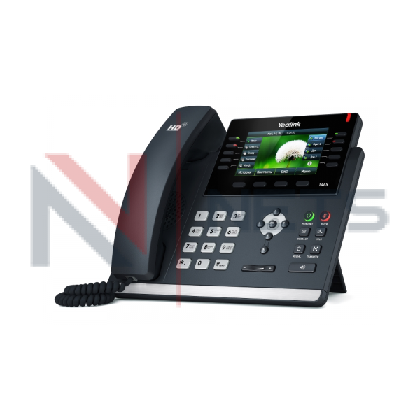 IP-телефон Yealink SIP-T46S, цветной экран, 16 аккаунтов, BLF, PoE, GigE, без БП