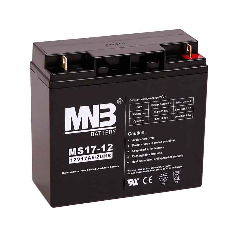 АКБ MNB MS17-12, 12В, 17А/ч, клеммы T2