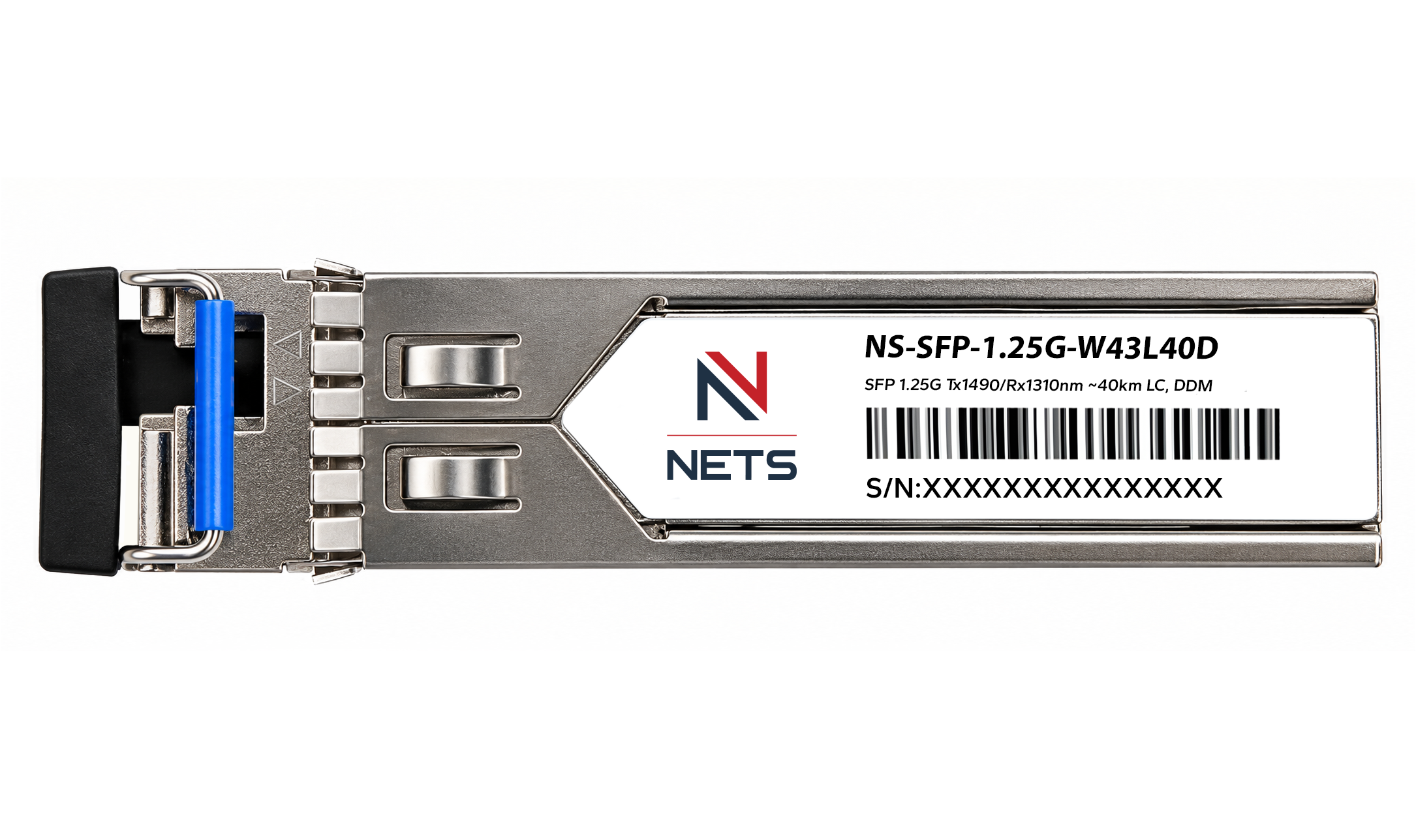 Оптический трансивер NS-SFP-1.25G-W43L40D, 1.25G Tx/Rx: 1490/1310nm 40km LC, DDM