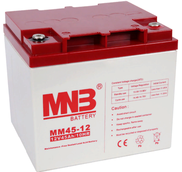 АКБ MNB MM45-12, 12В, 45А/ч, клеммы B4(M6)