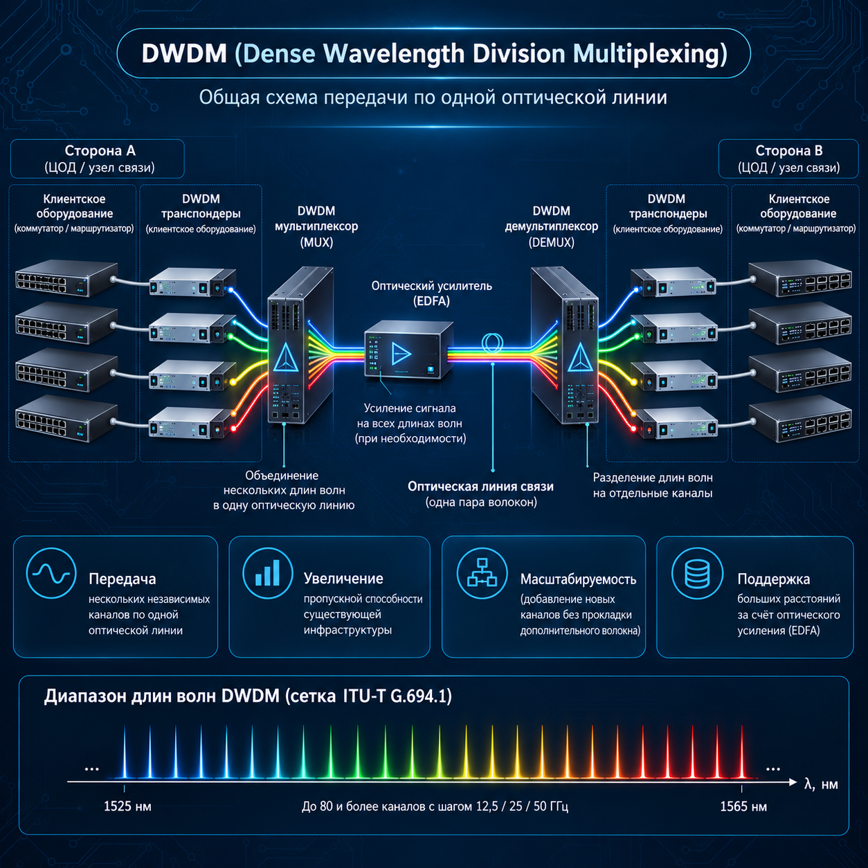 Обзор технологии DWDM