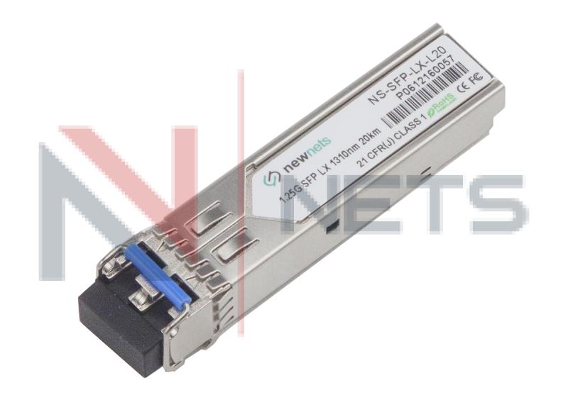Оптический трансивер NS-SFP-1.25G-LX20 дальность до 20km, длина волны 1310nm, LC