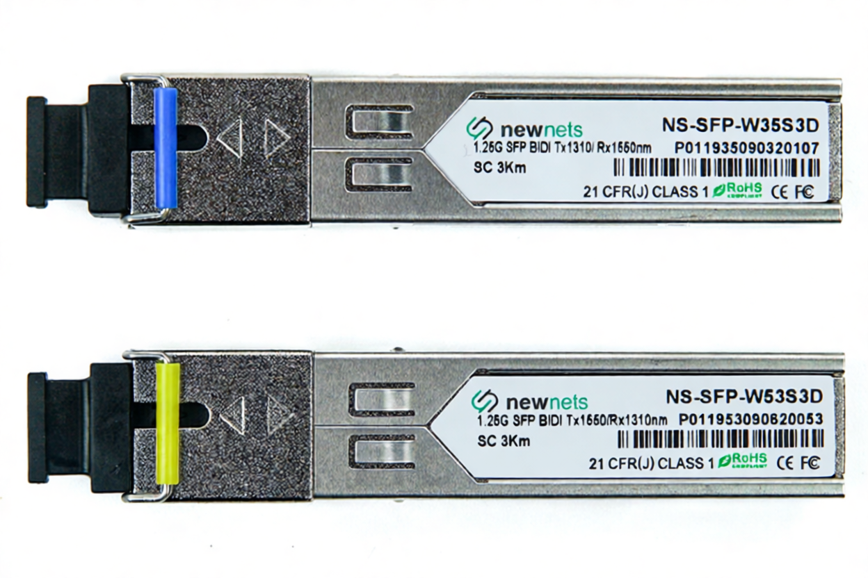 Оптический трансивер NS-SFP-1.25G-W53S3D, 1.25G Tx/Rx: 1550/1310nm 3km SC, DDM