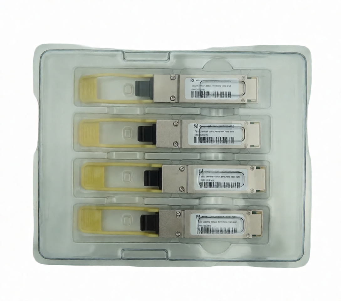Оптический трансивер NS-QSFP28-100G-SR4 дальность до 100m, MPO