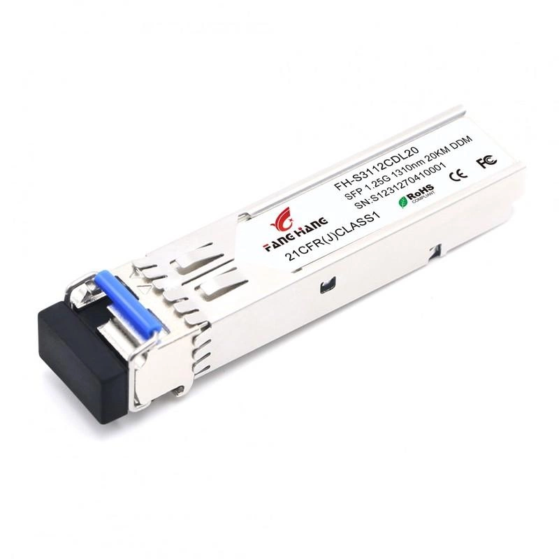 SFP 1.25 GE модуль 20 км, SM, 2 волокна, 1310 nm, LC, DDM