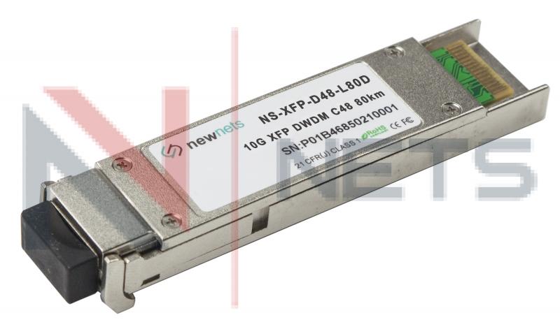 Оптический трансивер NS-XFP 10G DWDM, 48 канал, длина волны 1538.98nm, дальность 80km, LC, DDM