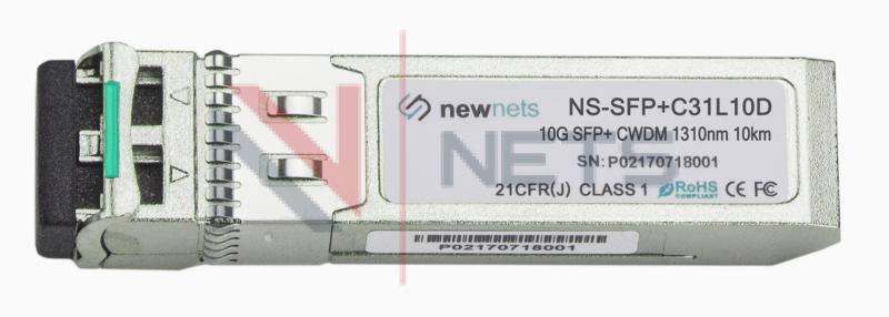 Оптический трансивер NS-SFP+ 10G CWDM, длина волны 1310nm, дальность 10km, LC, DDM