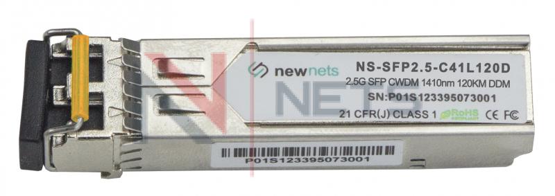 Оптический трансивер NS-SFP 2.5G CWDM, длина волны 1410nm, дальность 120km, LC, DDM