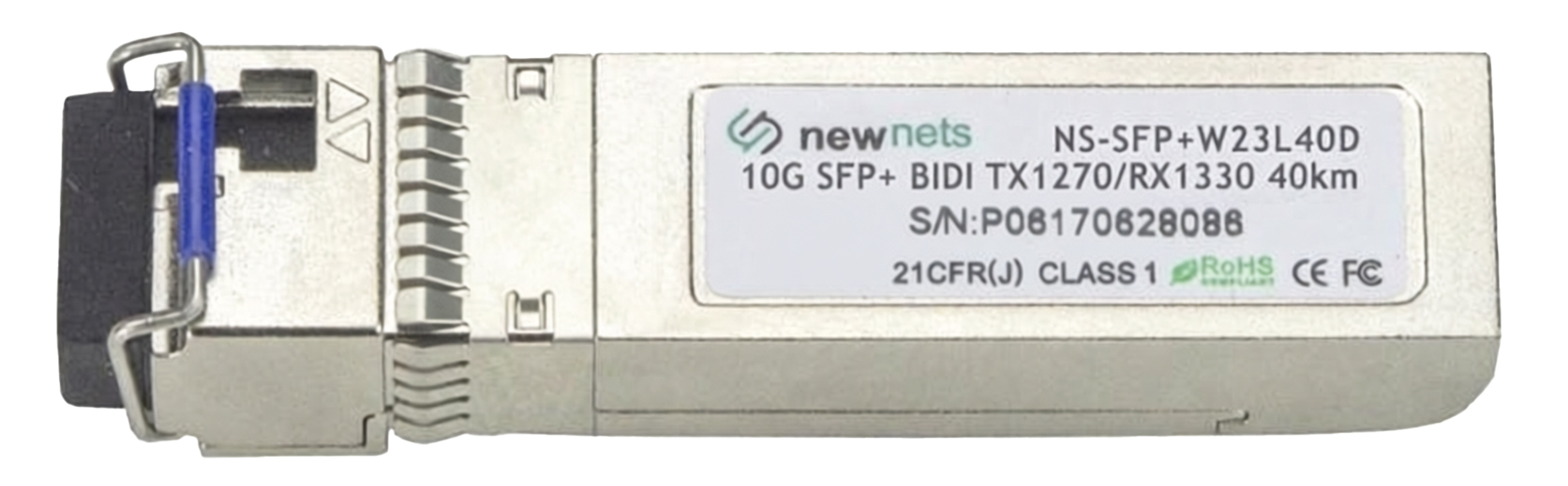 Оптический трансивер NS-SFP+W23L40D, 10G Tx/Rx:1270/1330nm 40km, LC, DDM
