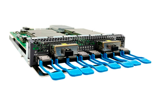 Карта Coherent Muxponder, 2 порта CFP2 400G в 8 портов QSFP 100G OEO