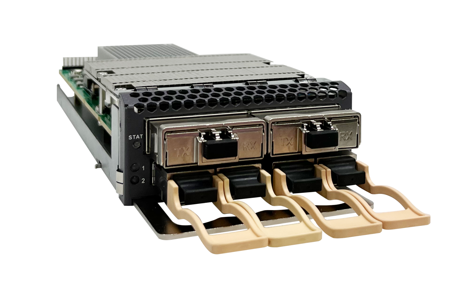 Карта Coherent Muxponder, 2 порта CFP2 200G в 4 порта QSFP 100G OEO