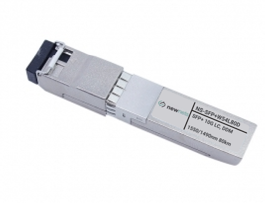 Оптический трансивер NS-SFP+W54L80D, 10G Tx/Rx:1550/1490nm 80km, LC, DDM