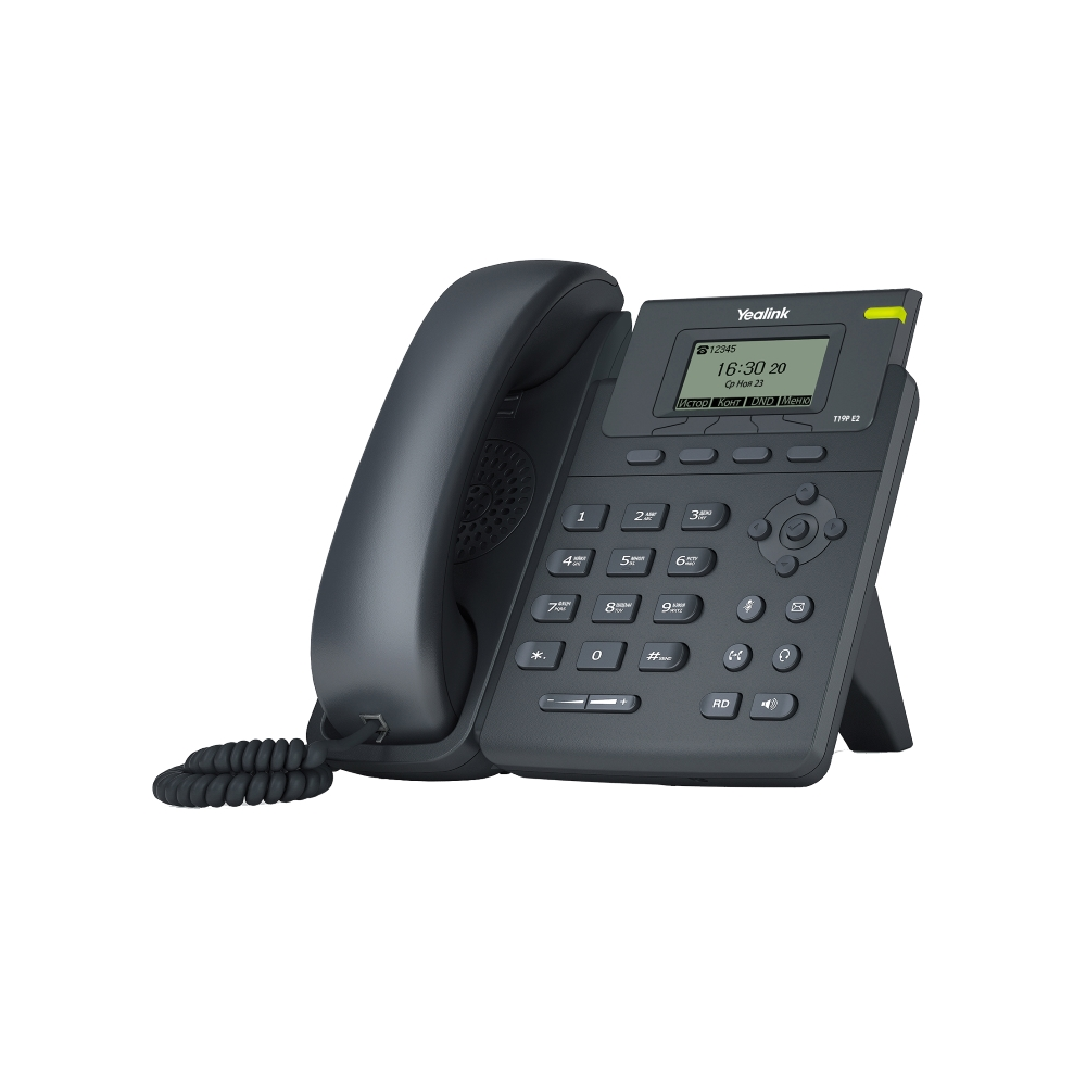 IP-телефон Yealink SIP-T19P E2, 1 аккаунт, PoE, без БП