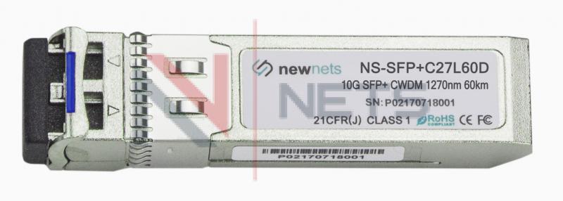 Оптический трансивер NS-SFP+ 10G CWDM, длина волны 1270nm, дальность 60km, LC, DDM