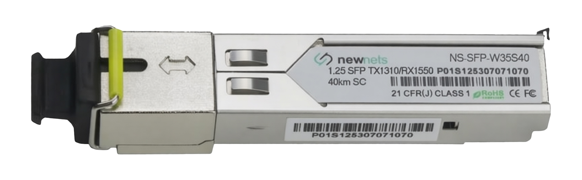 Оптический трансивер NS-SFP-1.25G-W35S40, 1.25G Tx/Rx: 1310/1550nm 40km SC