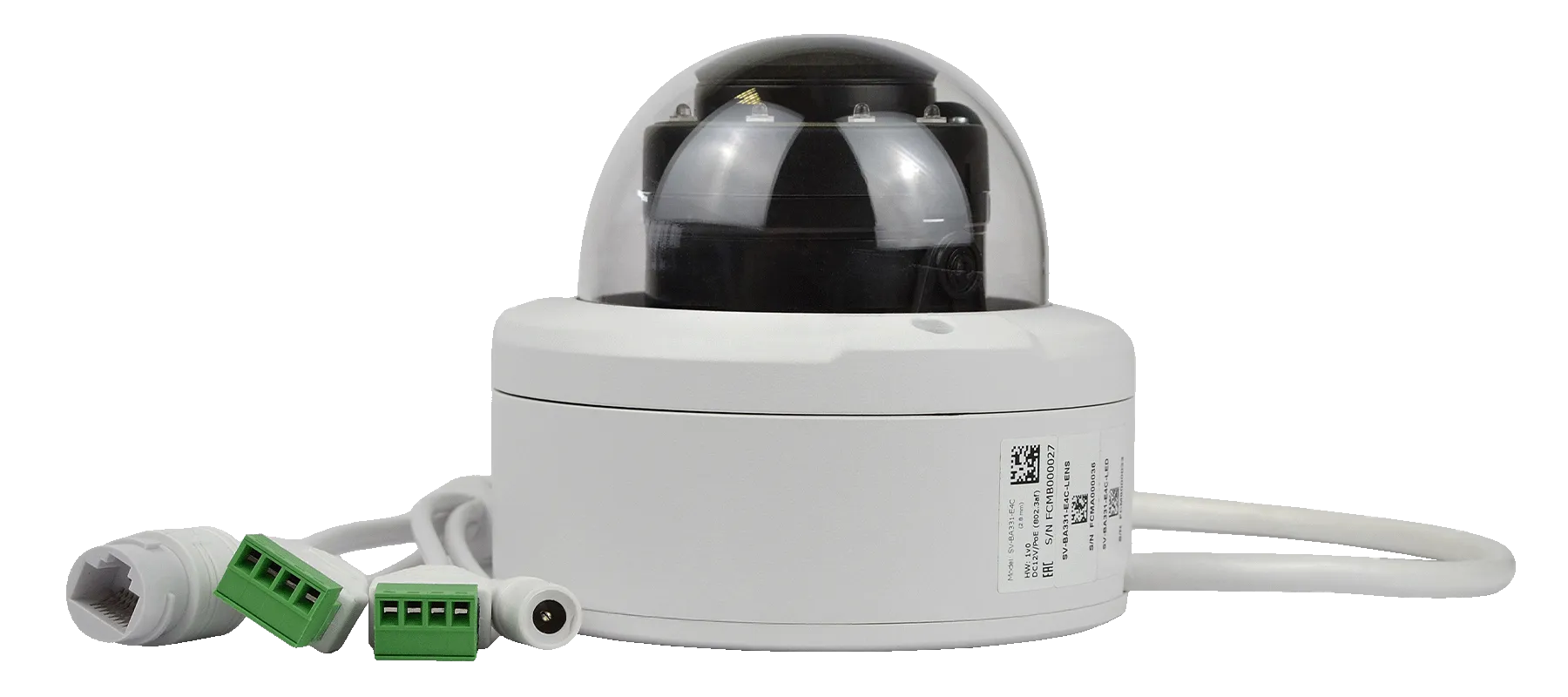 Проводная IP-камера SV-BA331-E4C с антивандальным купольным корпусом