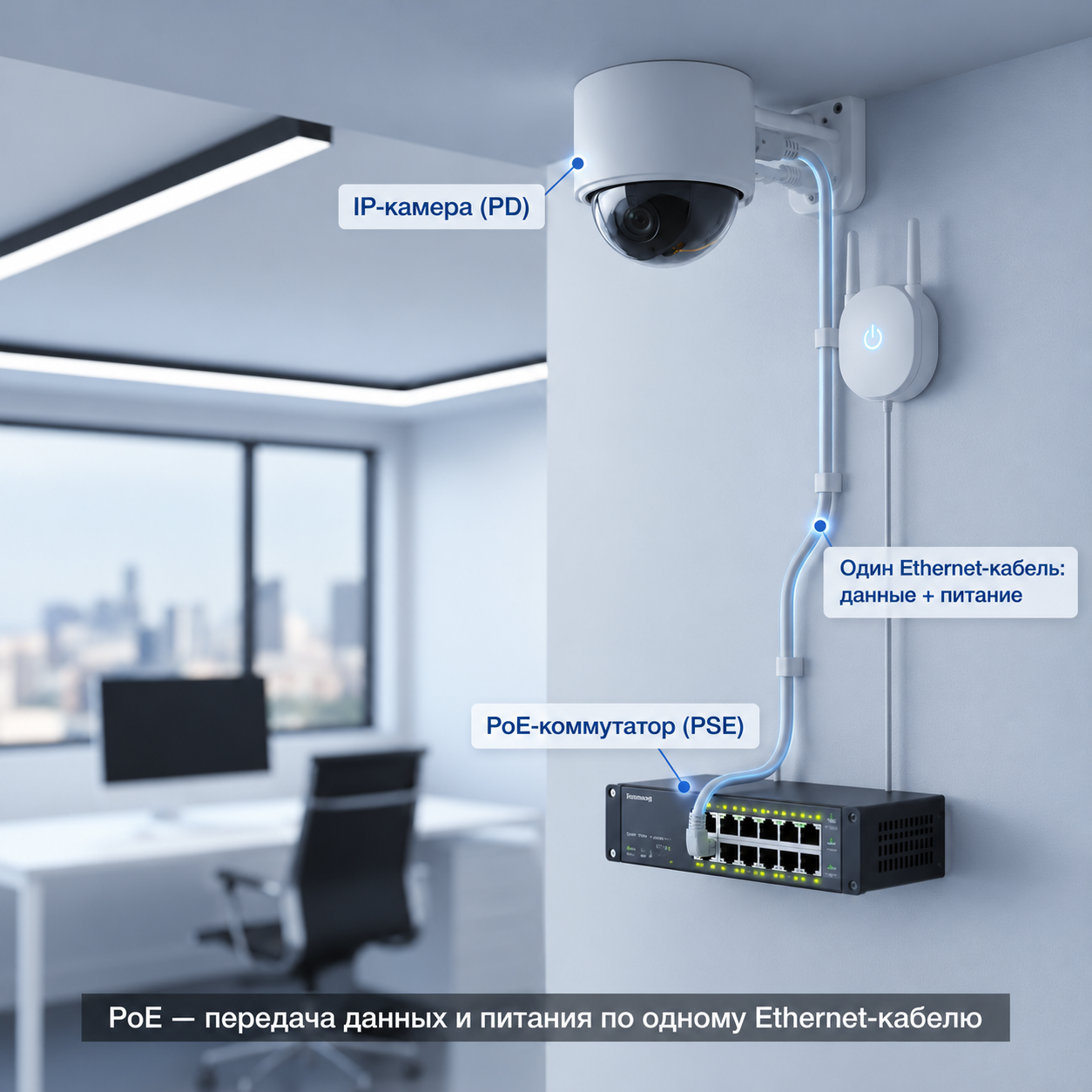 Базовые определения Power over Ethernet (PoE)