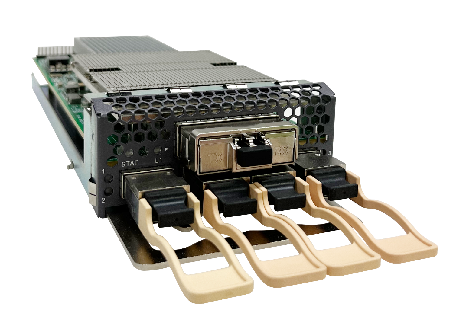 Карта Coherent Muxponder, 1 порт CFP2 400G в 4 порта QSFP 100G OEO