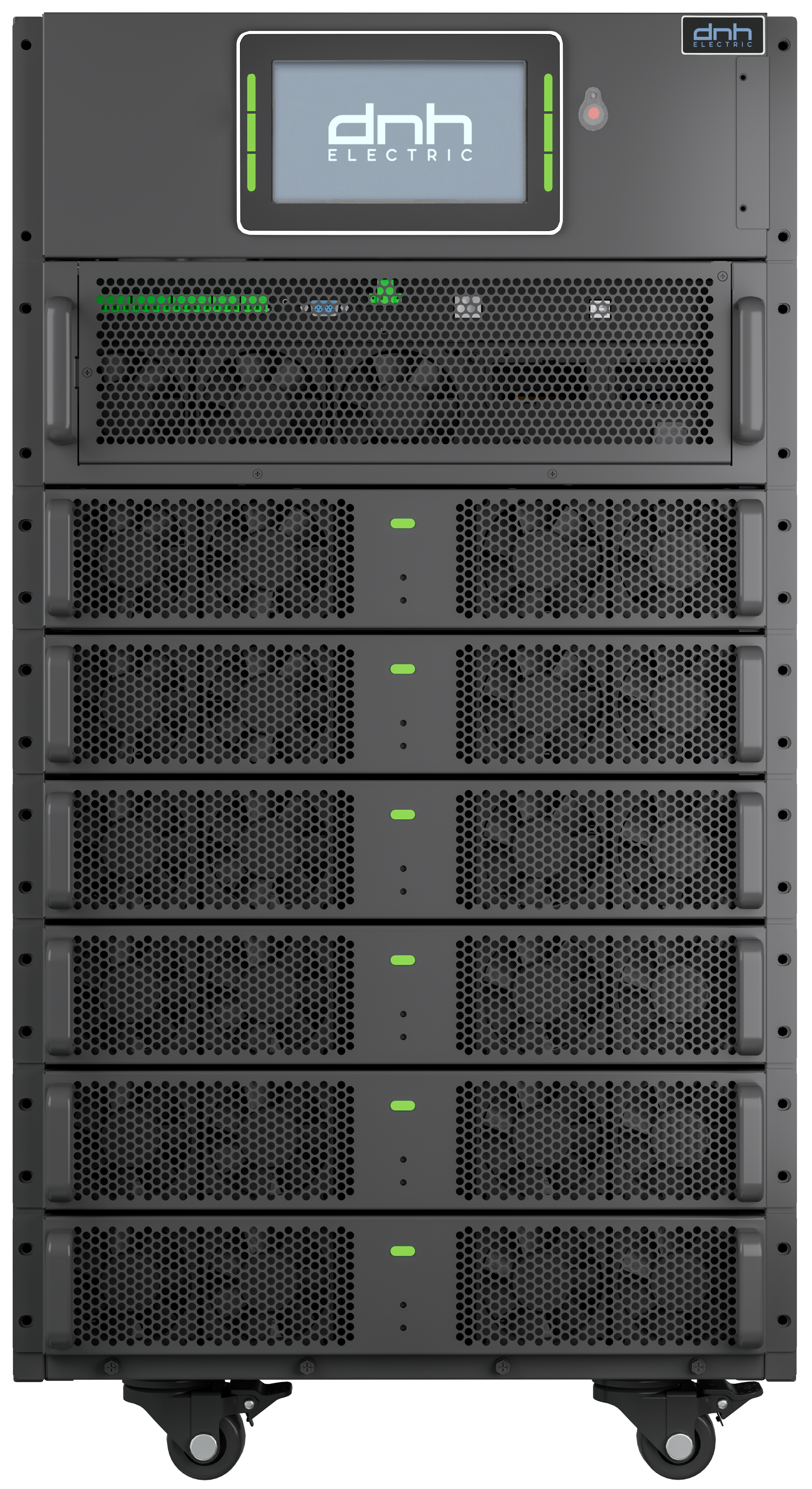 Силовой шкаф модульного ИБП DRM09015, 90 кВА/90 кВт, 3:3ф, Rack Tower, 6 силовых модулей 15 кВА