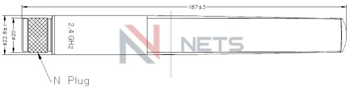 Антенна Omni LYNwave (2.4GHz) , 5 дБи