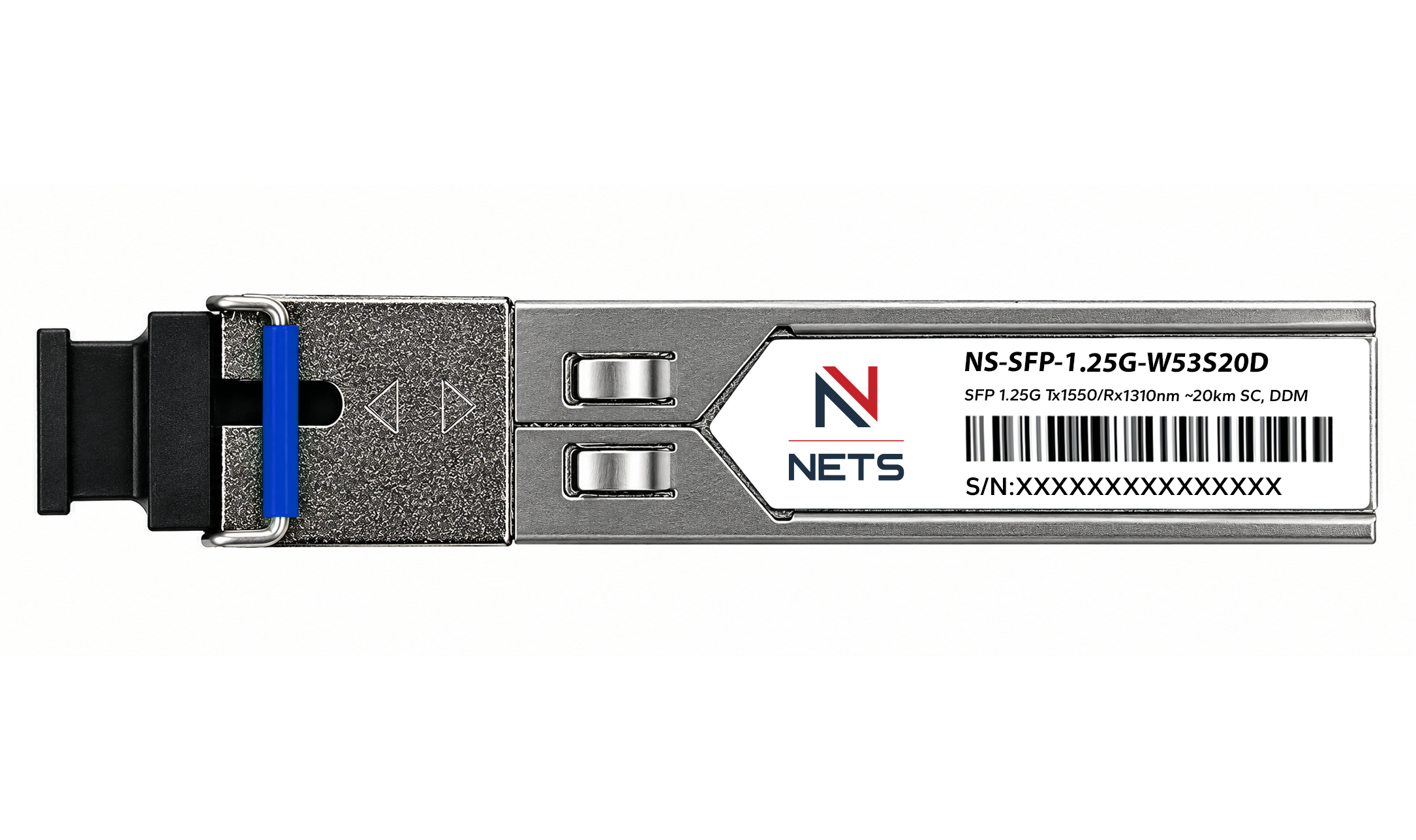 Оптический трансивер NS-SFP-1.25G-W53S20D, 1.25G Tx/Rx: 1550/1310nm 20km SC, DDM
