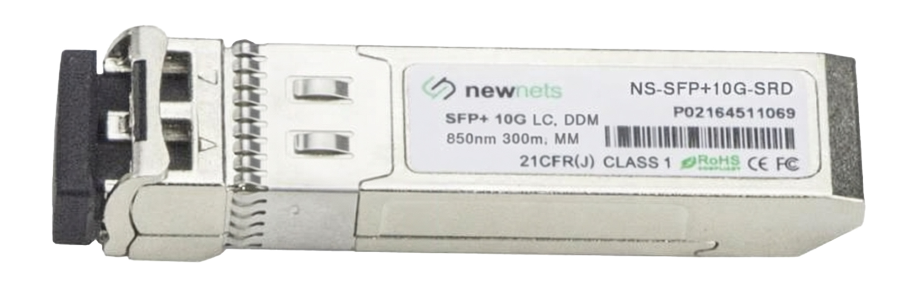 Оптический трансивер NS-SFP+10G-SRD, дальность до 300m, длина волны 850nm, MM, LC, DDM