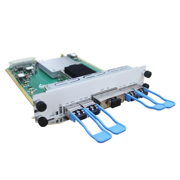 Карта Muxponder OTMF 4 порта QSFP28, 1 порт CFP2, 4x100G QSFP28 в 1*400G CFP2, DWDM: C-band 50GHz 96